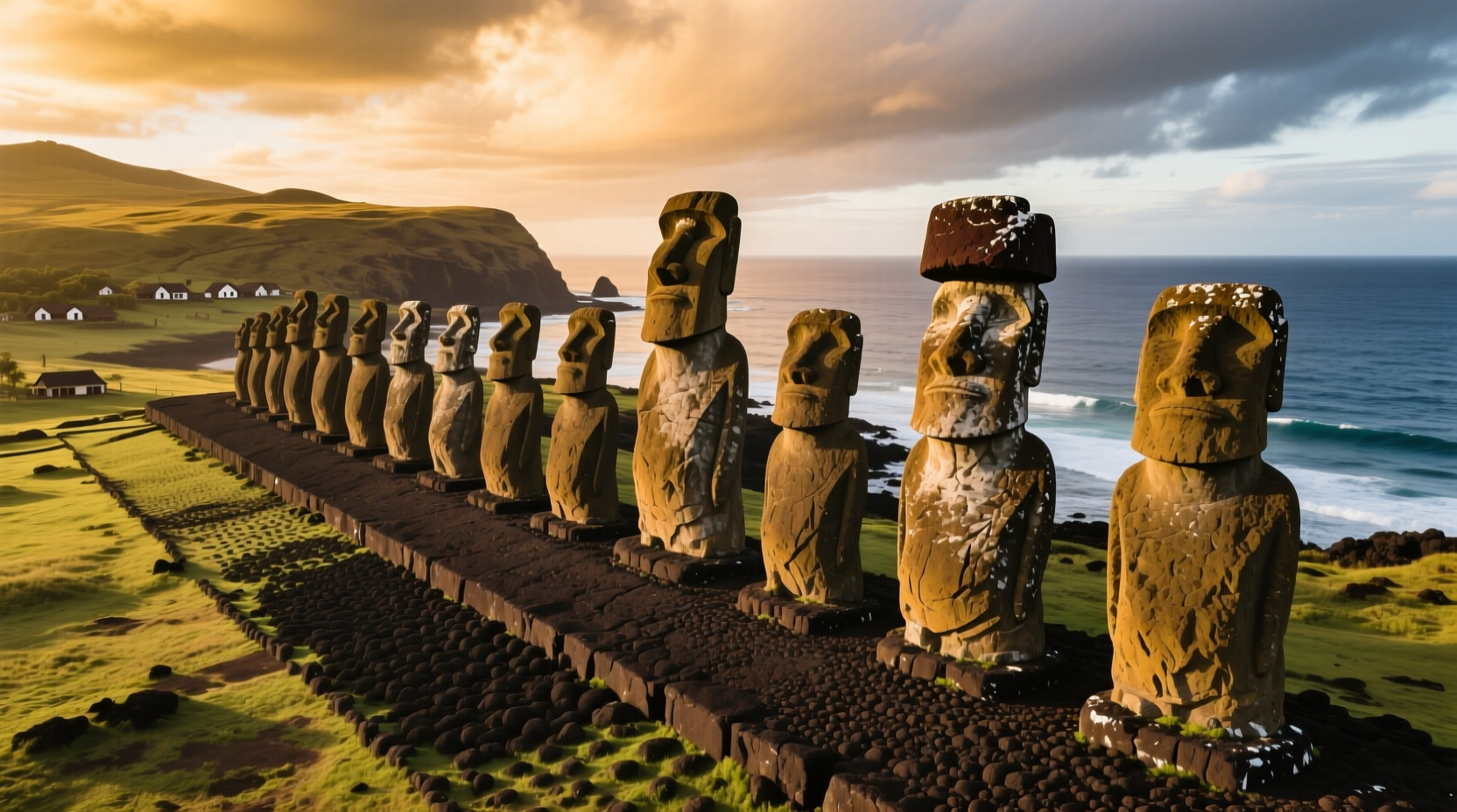 what are the statues on easter island called