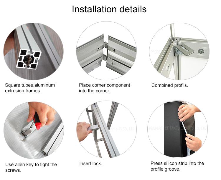 Free standing Lighting wall for trade show SEG  lighting poster