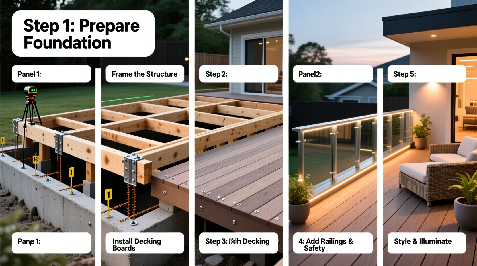 step by step guide to building a sturdy and stylish deck platform