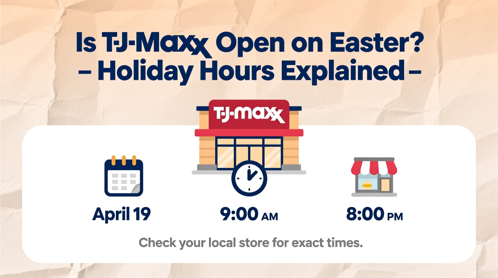 is tjmaxx open on easter