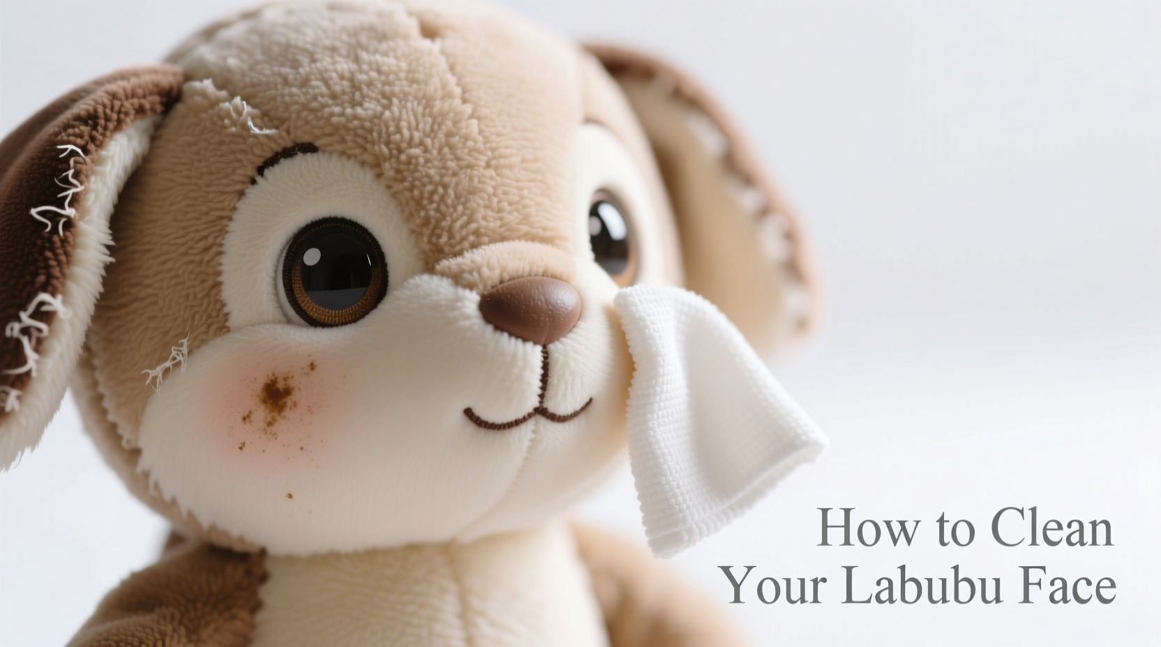 how to clean your labubu face