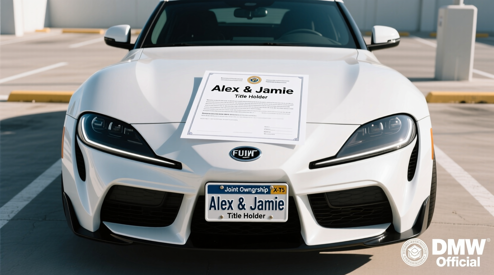 can two names be on a car title