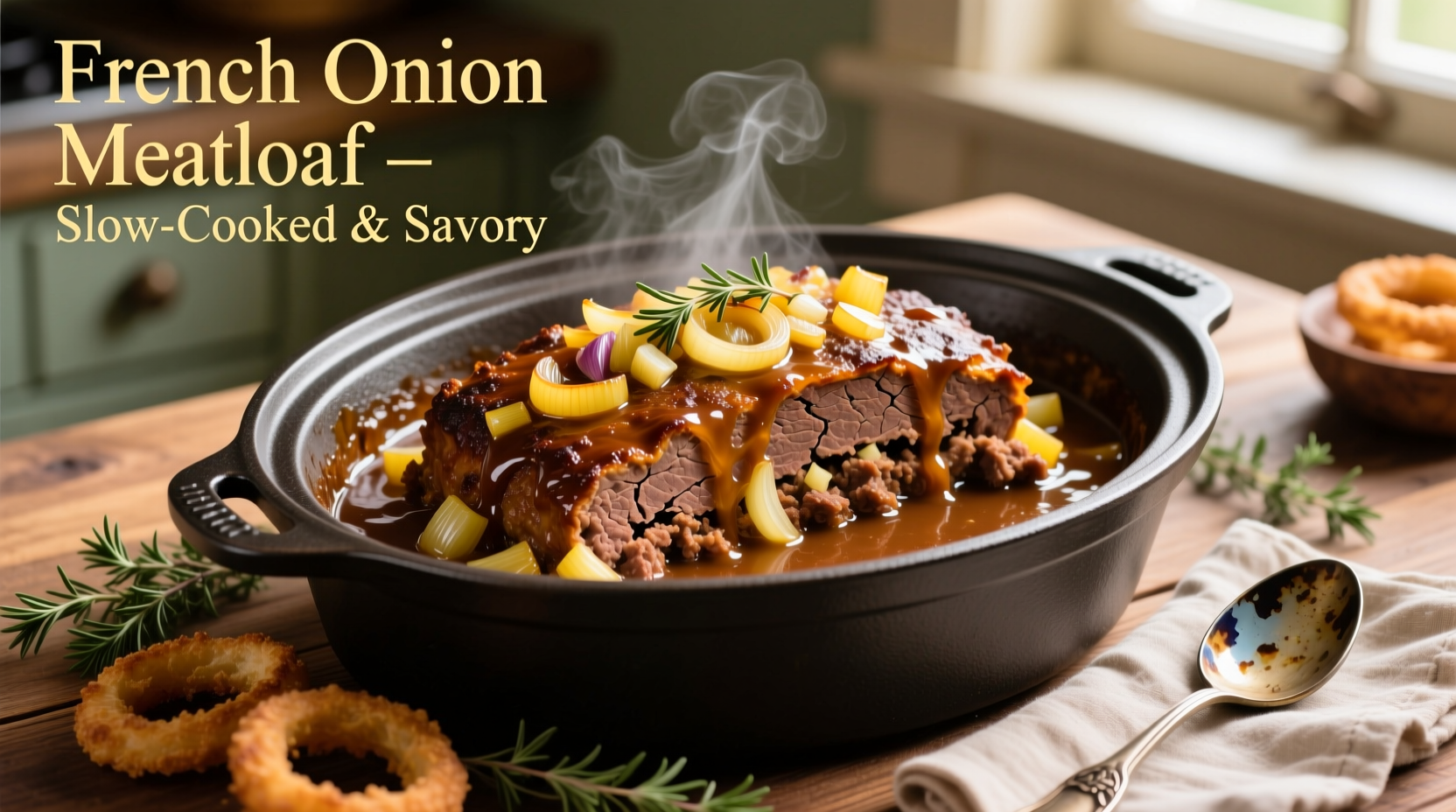 Perfect French Onion Meatloaf Crockpot Recipe | Step-by-Step