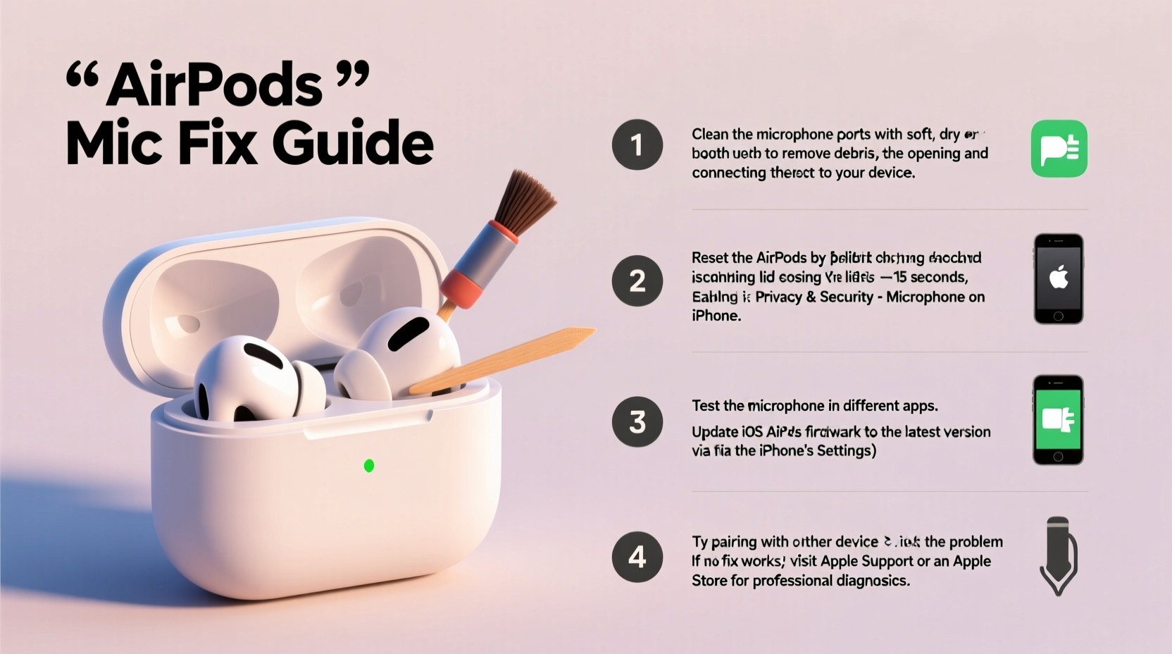 airpods microphone not working quick fixes troubleshooting