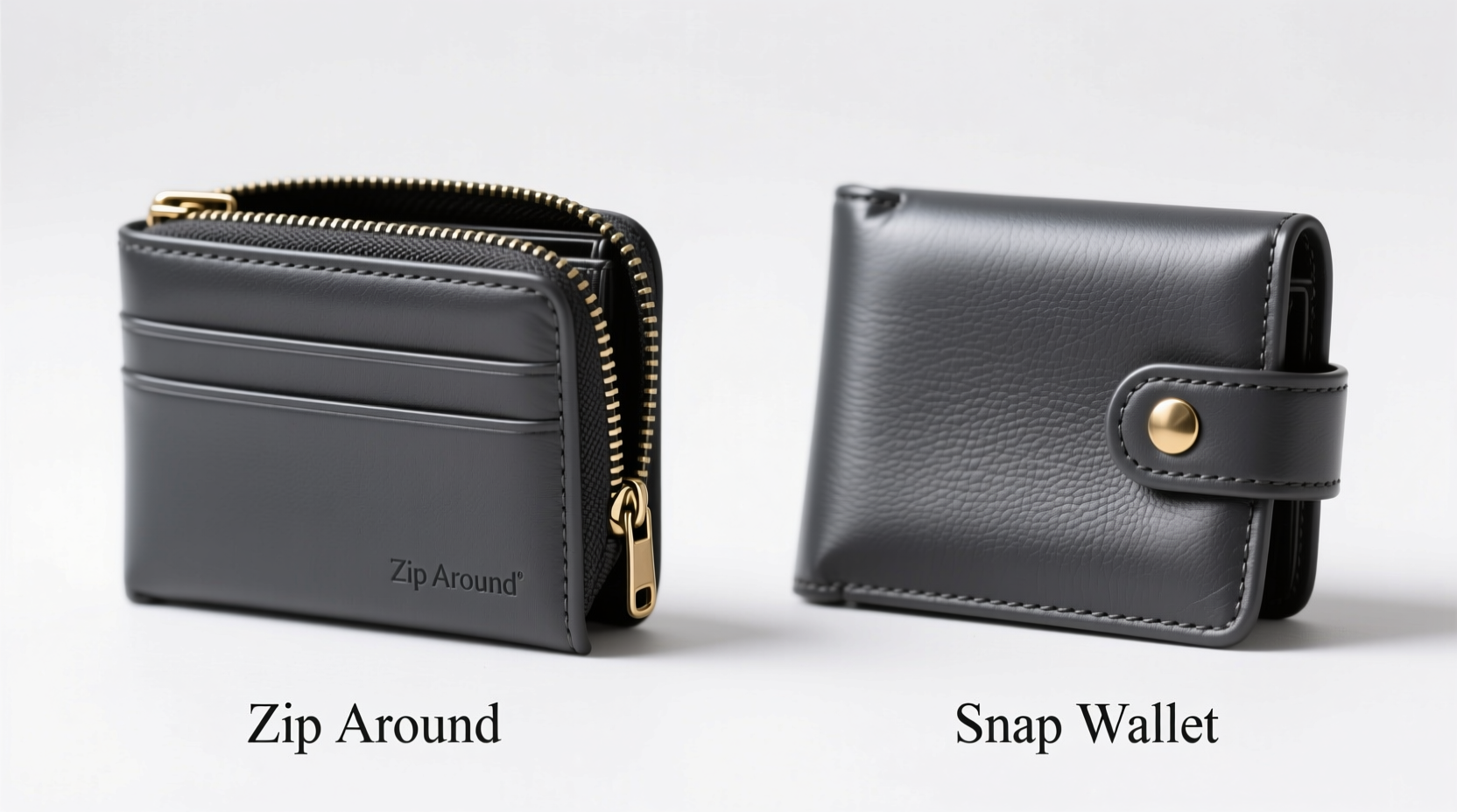 zip around vs snap wallet which closure is actually more secure
