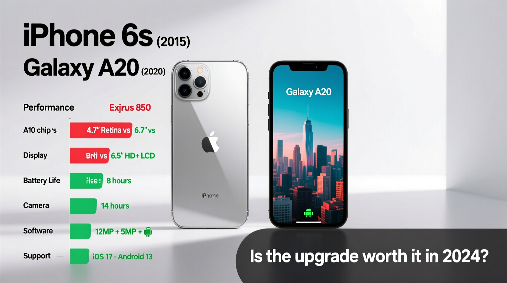 iphone 6s vs galaxy a20 is the upgrade worth it in current year