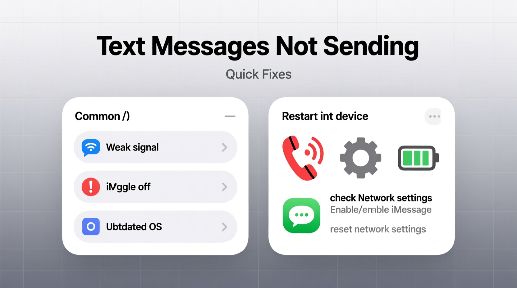 text messages not sending troubleshooting quick fixes