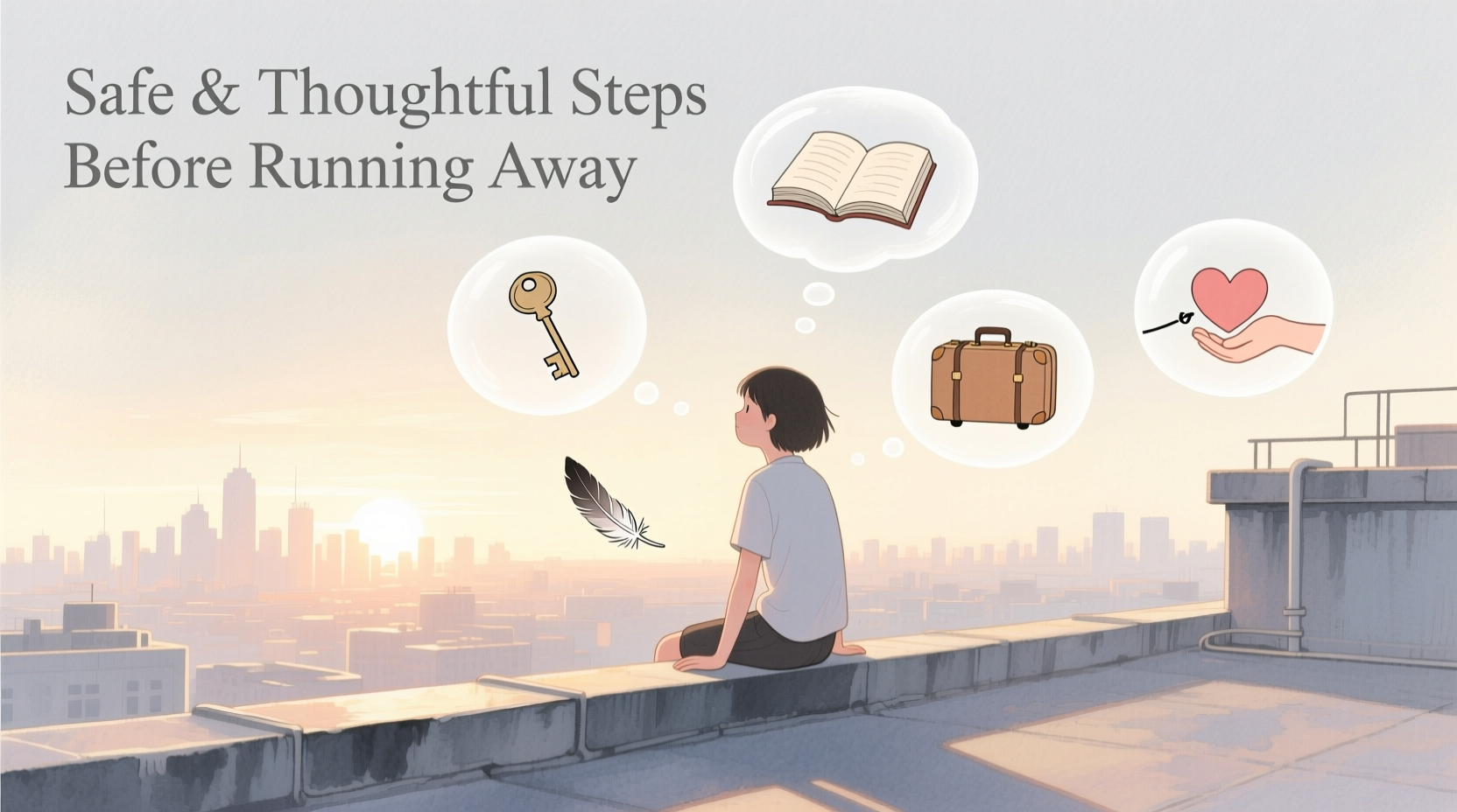 safe and thoughtful steps to consider before running away from home