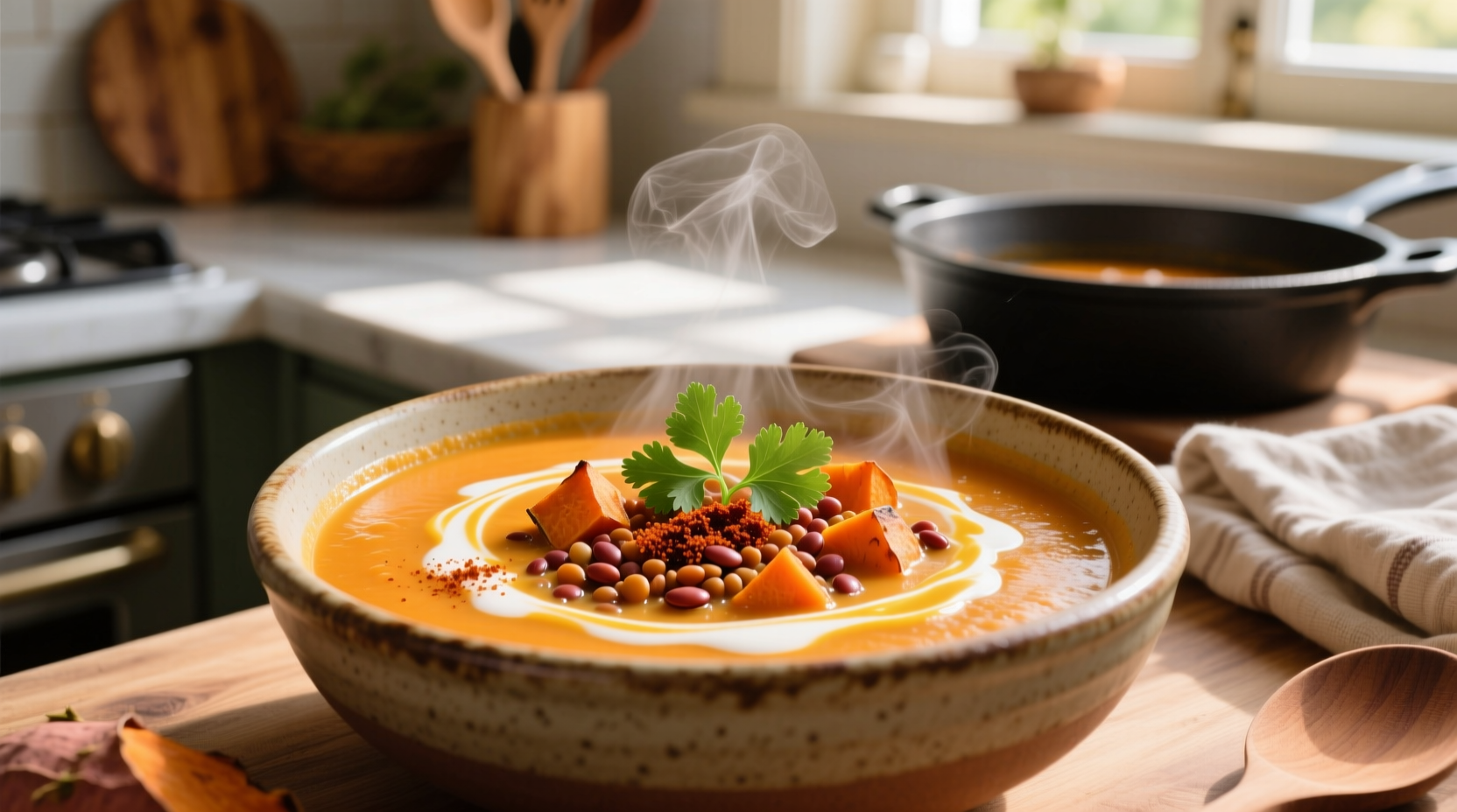 red lentil sweet potato soup