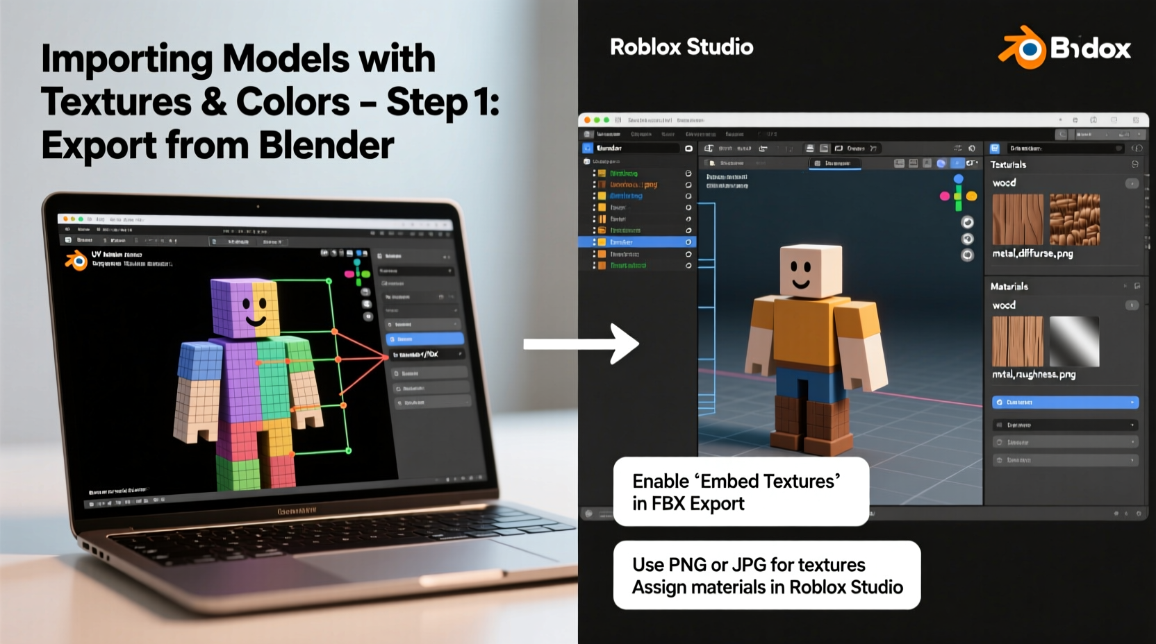 step by step guide to importing blender models into roblox with textures and colors