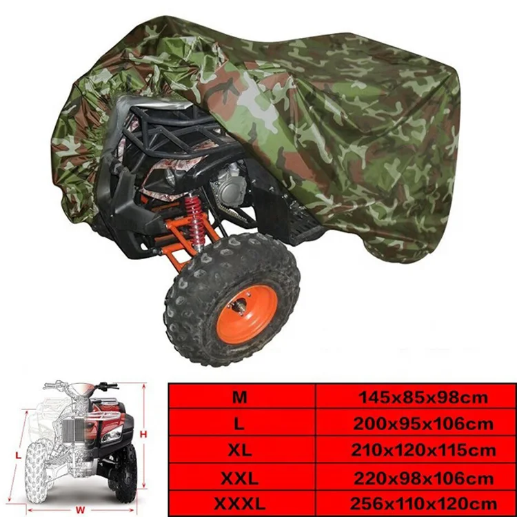 Waterproof ATV Cover All Weather Protection Camouflage Quad Cover 4 Wheeler Accessories for Honda,Polaris,Yamaha,Kawasaki