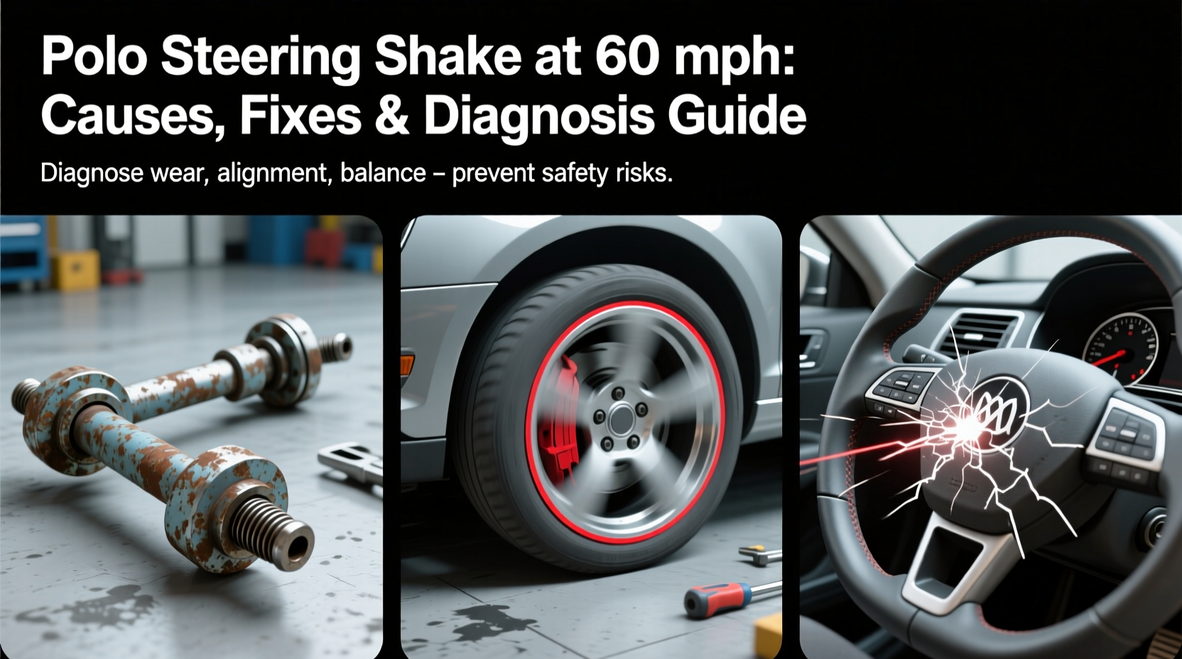 polo steering shake 60mph