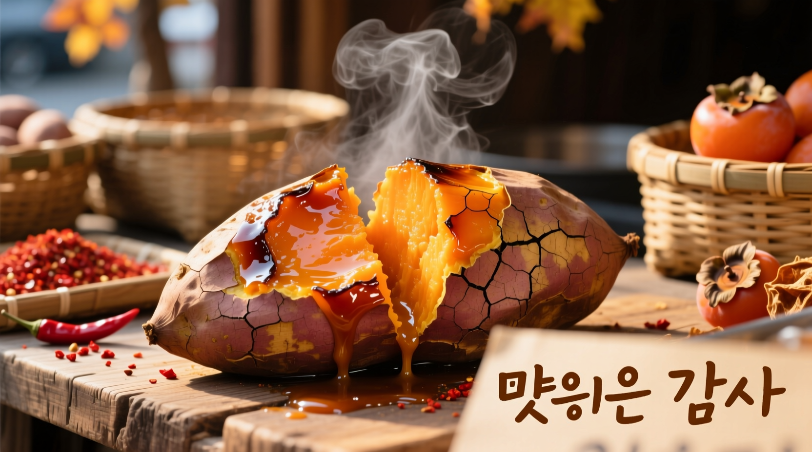 korean roasted sweet potato