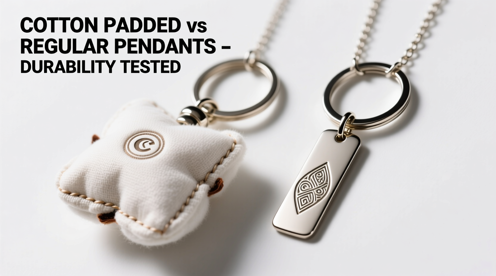 cotton padded keychains vs regular pendants are they really more durable
