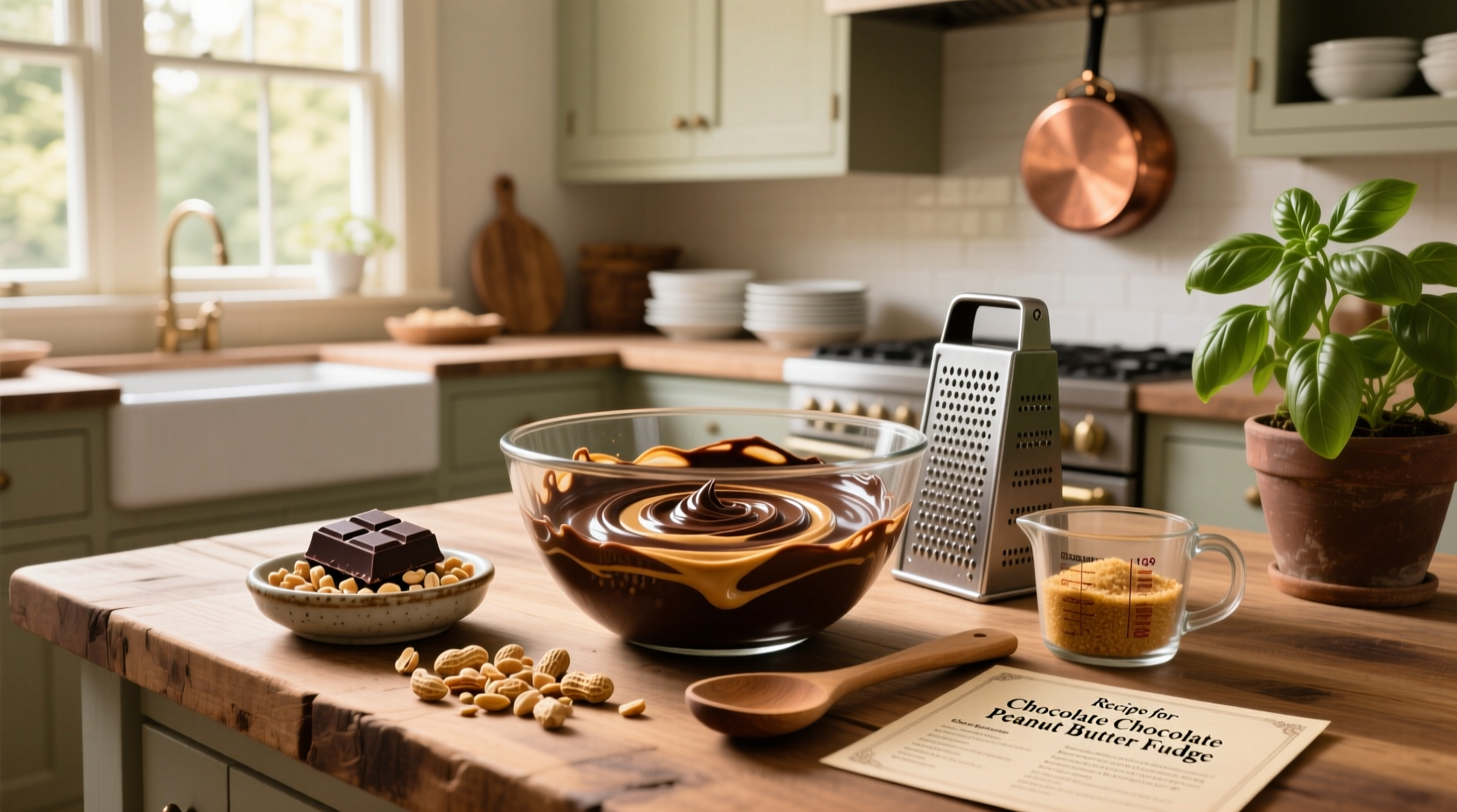 3 ingredient chocolate peanut butter fudge