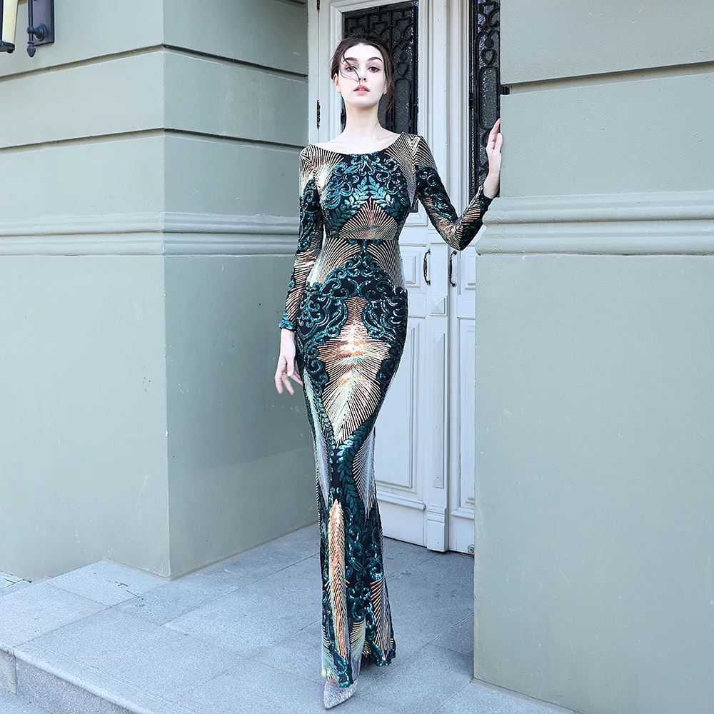 Dress Long Wear Sequin | GoldYSofT Sale Online