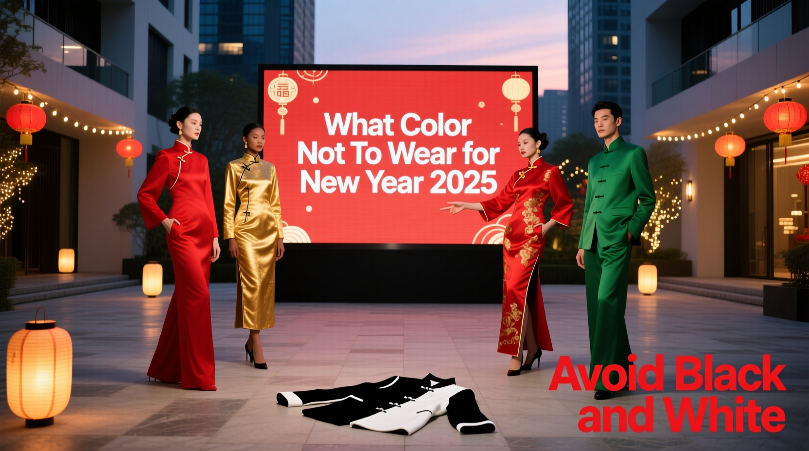 what color not to wear for new year 2025