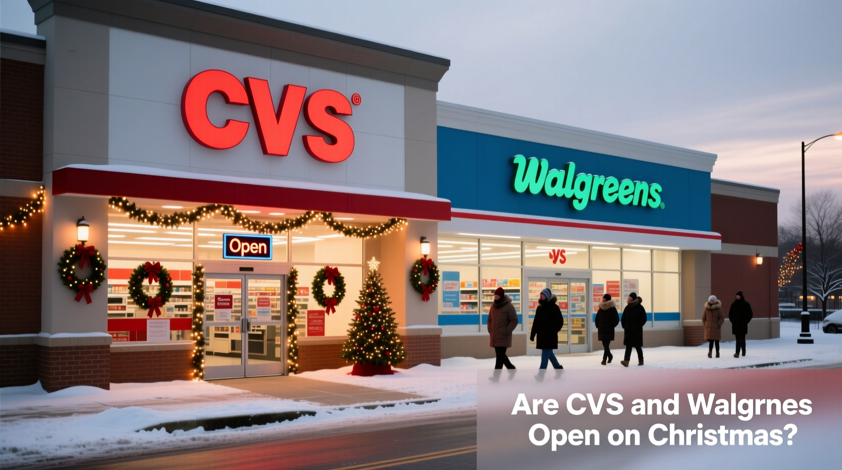 is cvs or walgreens open on christmas