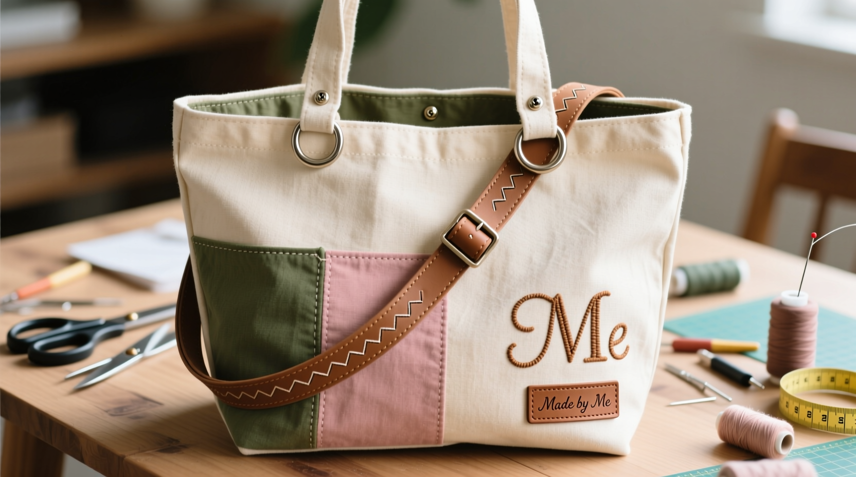 creative diy guide how to effortlessly convert a tote bag into a stylish shoulder bag