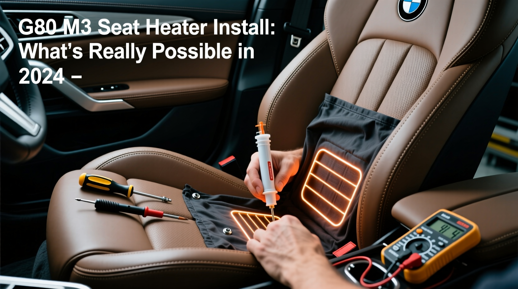 g80 m3 seat heater install