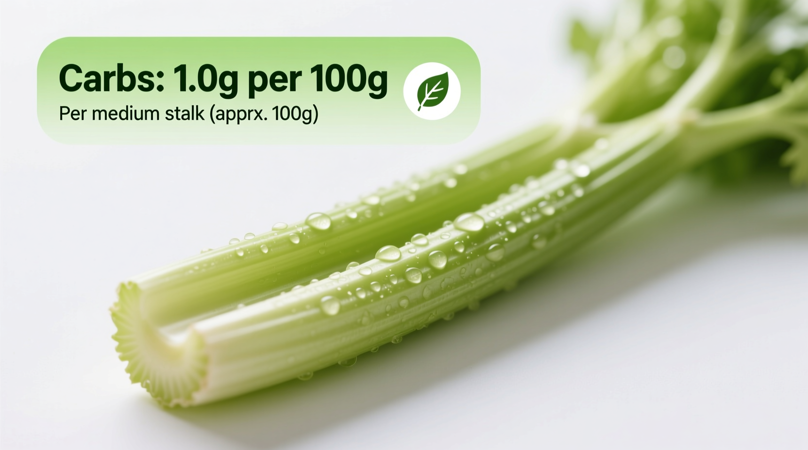 Celery Carbs: 0.6g Net Carbs Per Stalk (Exact Counts)