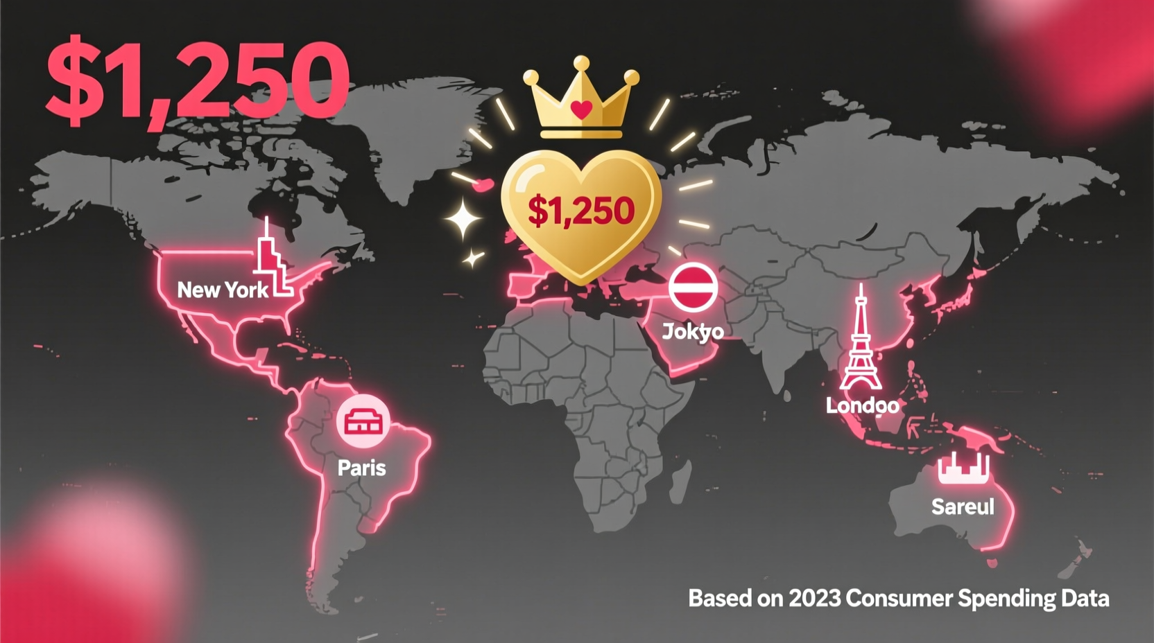 which city spends most money on valentines day