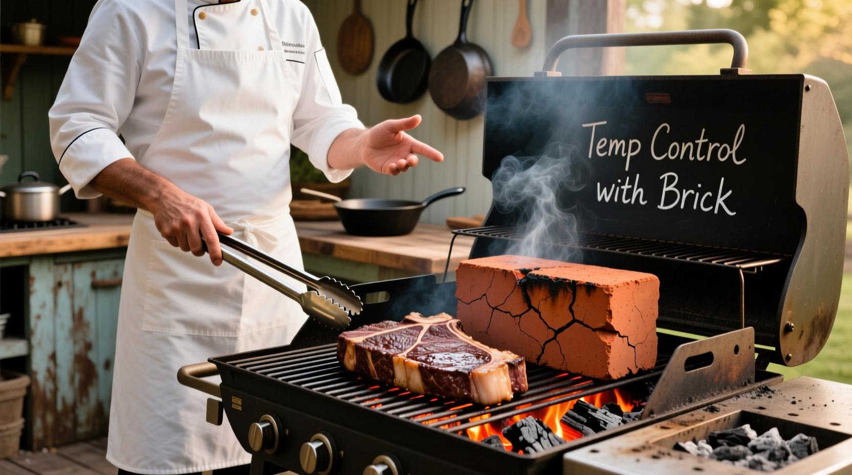how to improve your grilling technique with a brick