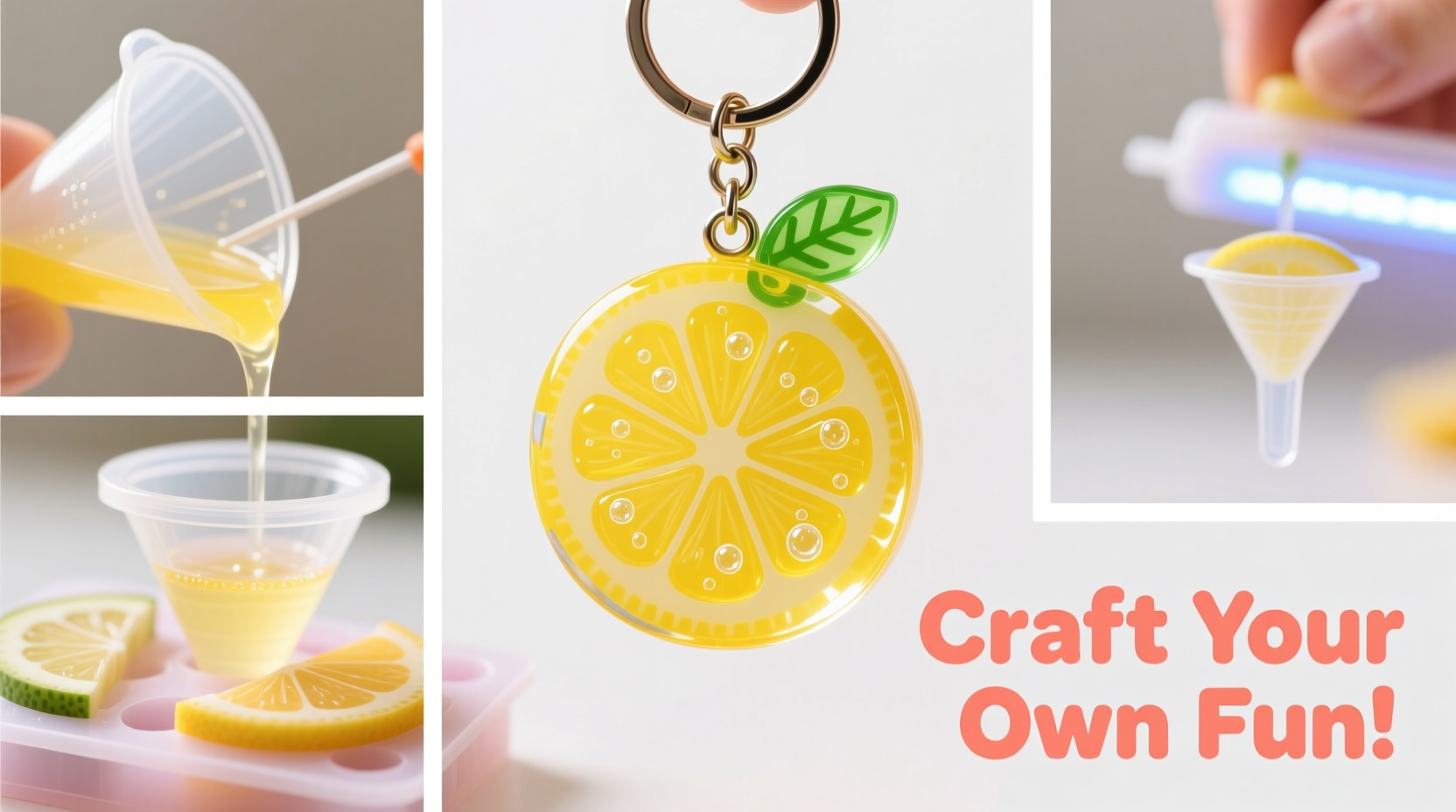 easy and fun resin fruit keychain tutorial craft your own unique accessory at home