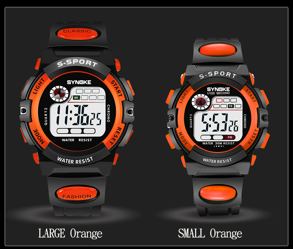 Montre Numérique UEOTO Pour Enfants - Étanche 30m, Silicone, Rétroéclairage LED, Garçons Et Filles