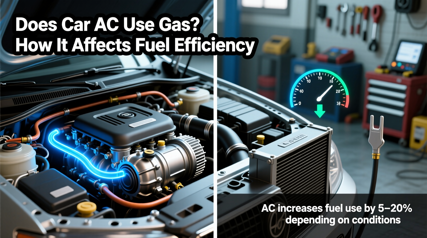 does ac in your car use gas