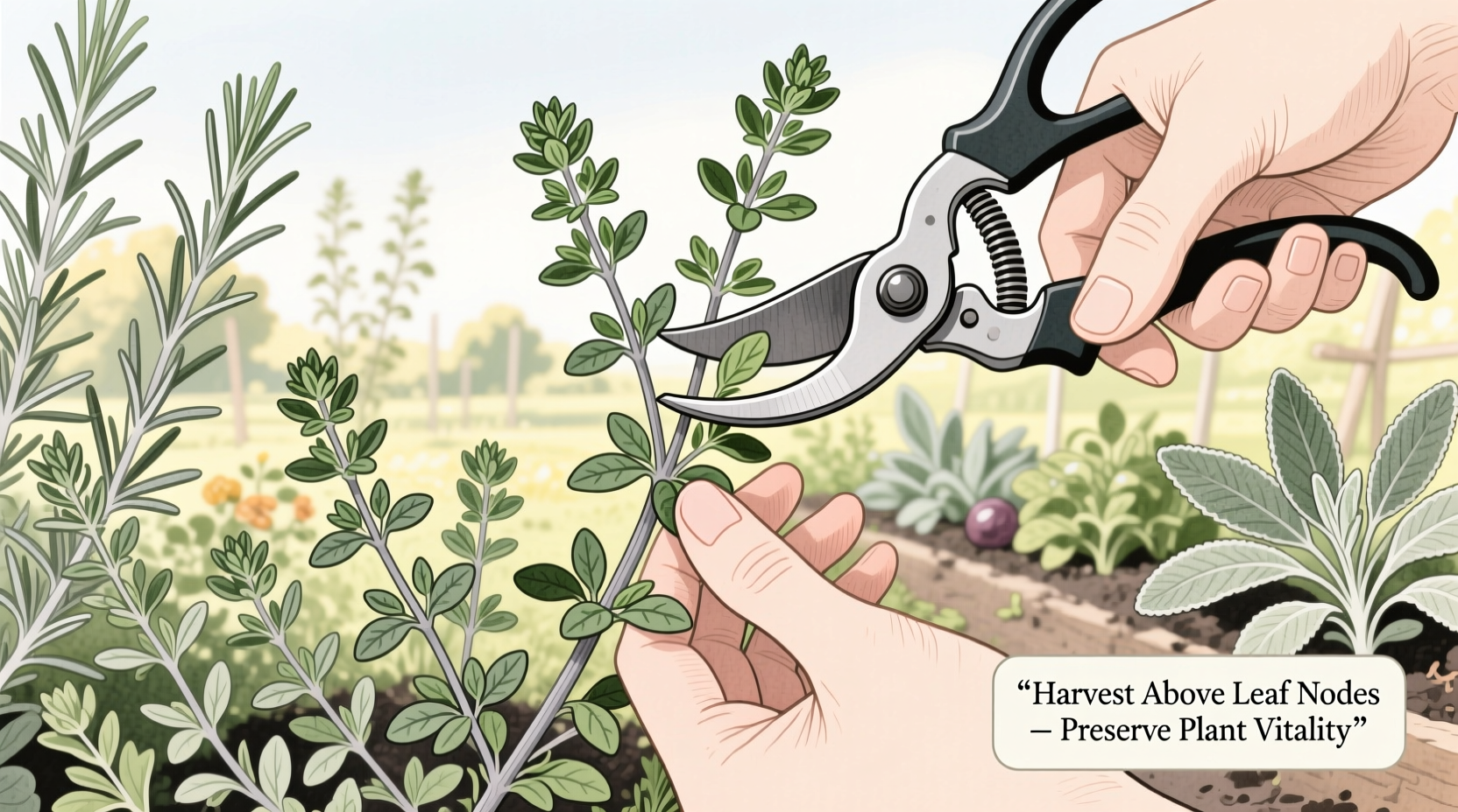 how to harvest thyme without killing the plant