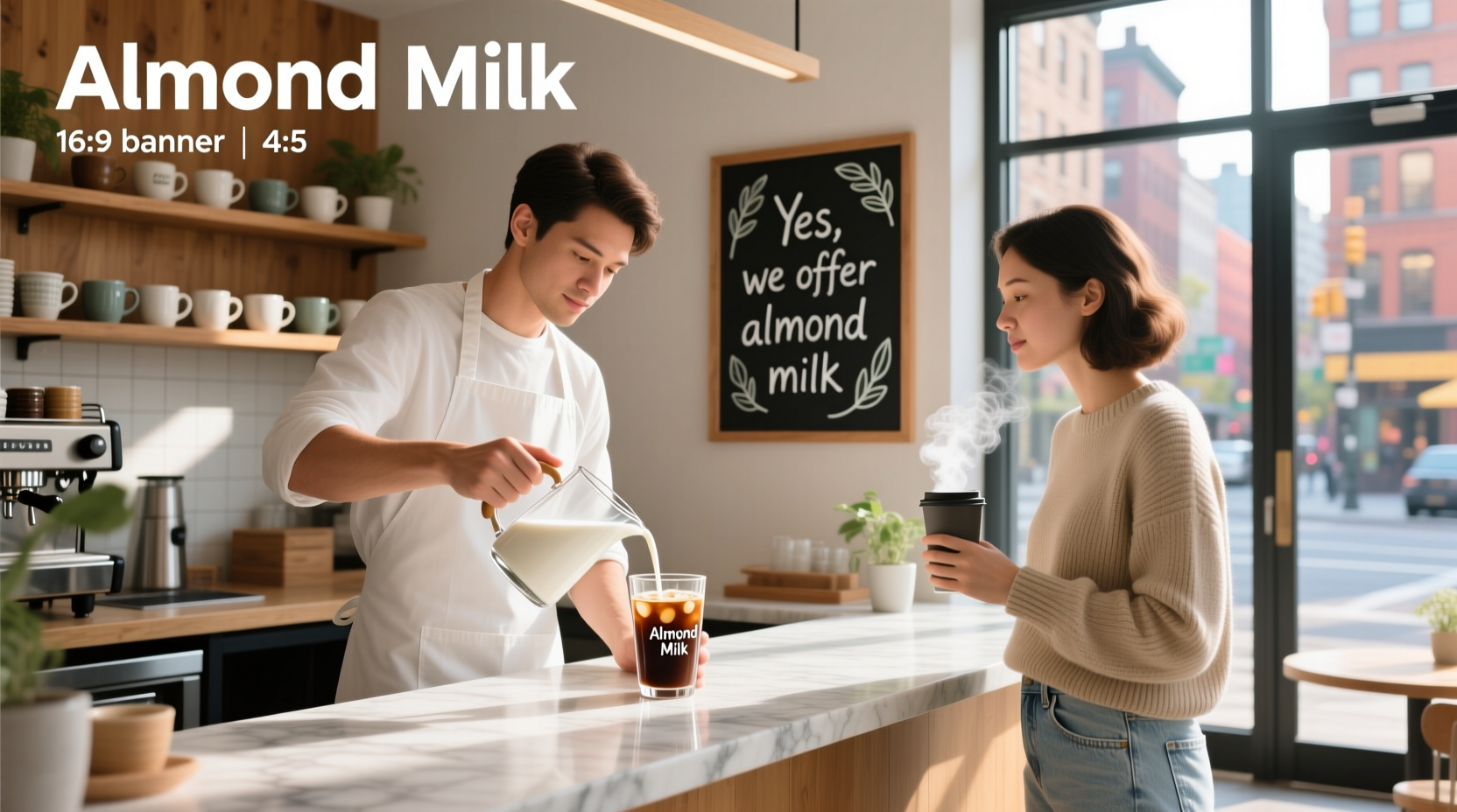 almond milk at dunkin' guide