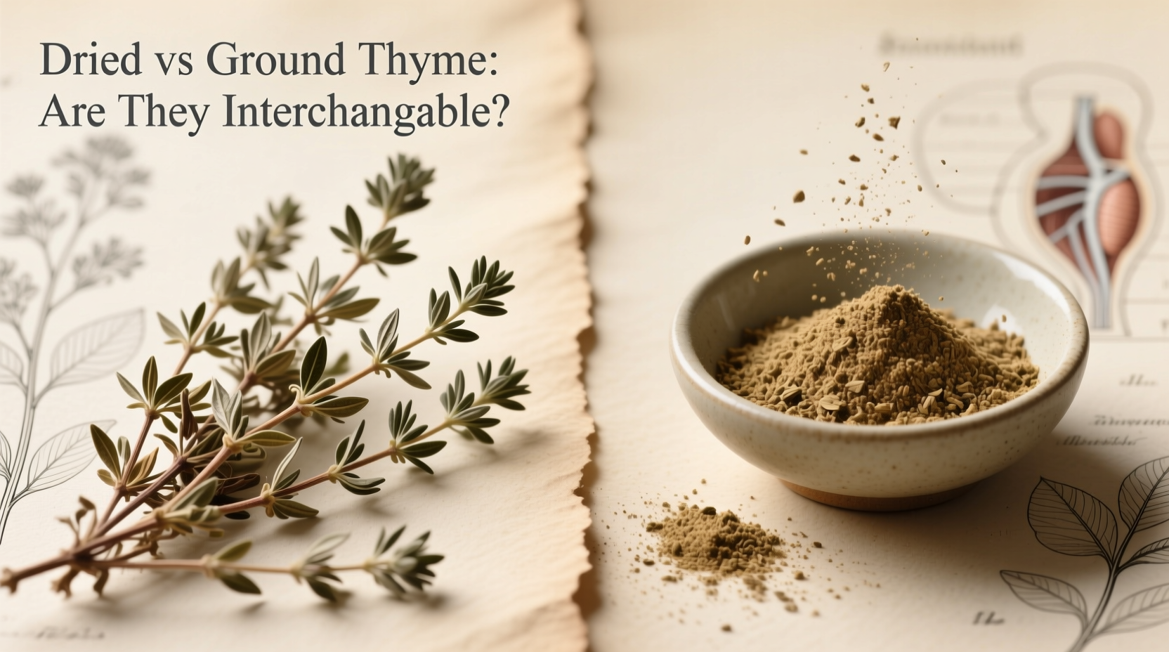 Dried vs Ground Thyme: Are They Interchangeable?