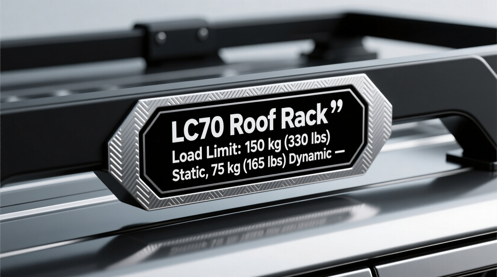 lc70 roof rack load limit
