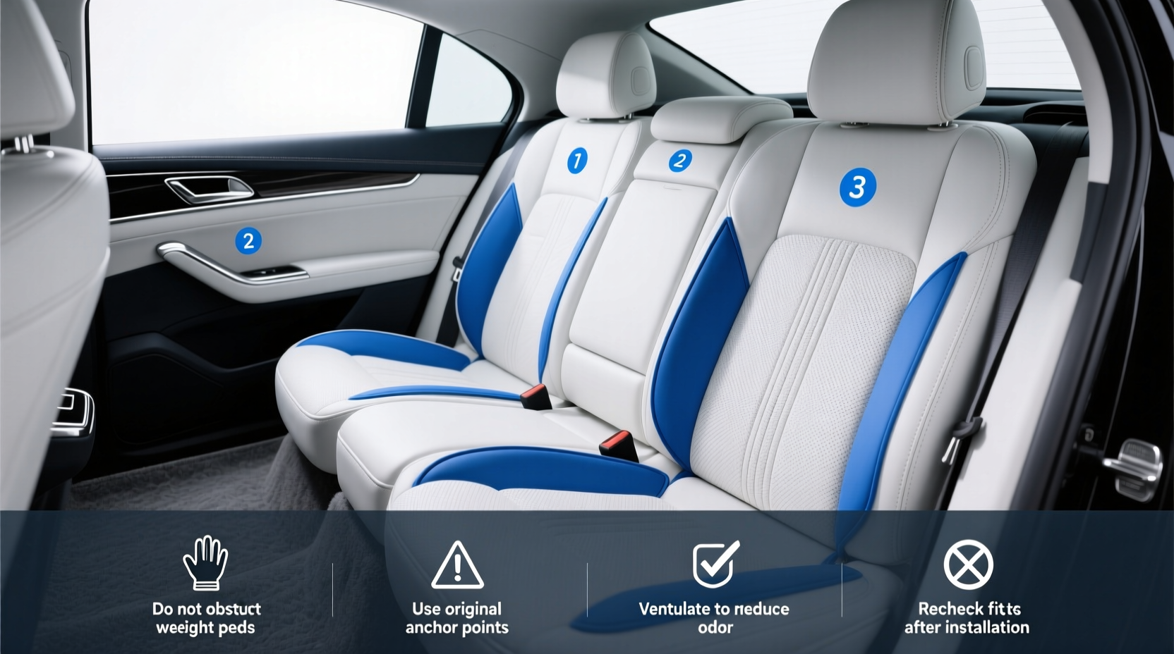 How to Choose Blue and White Car Seat Covers: Buying Guide