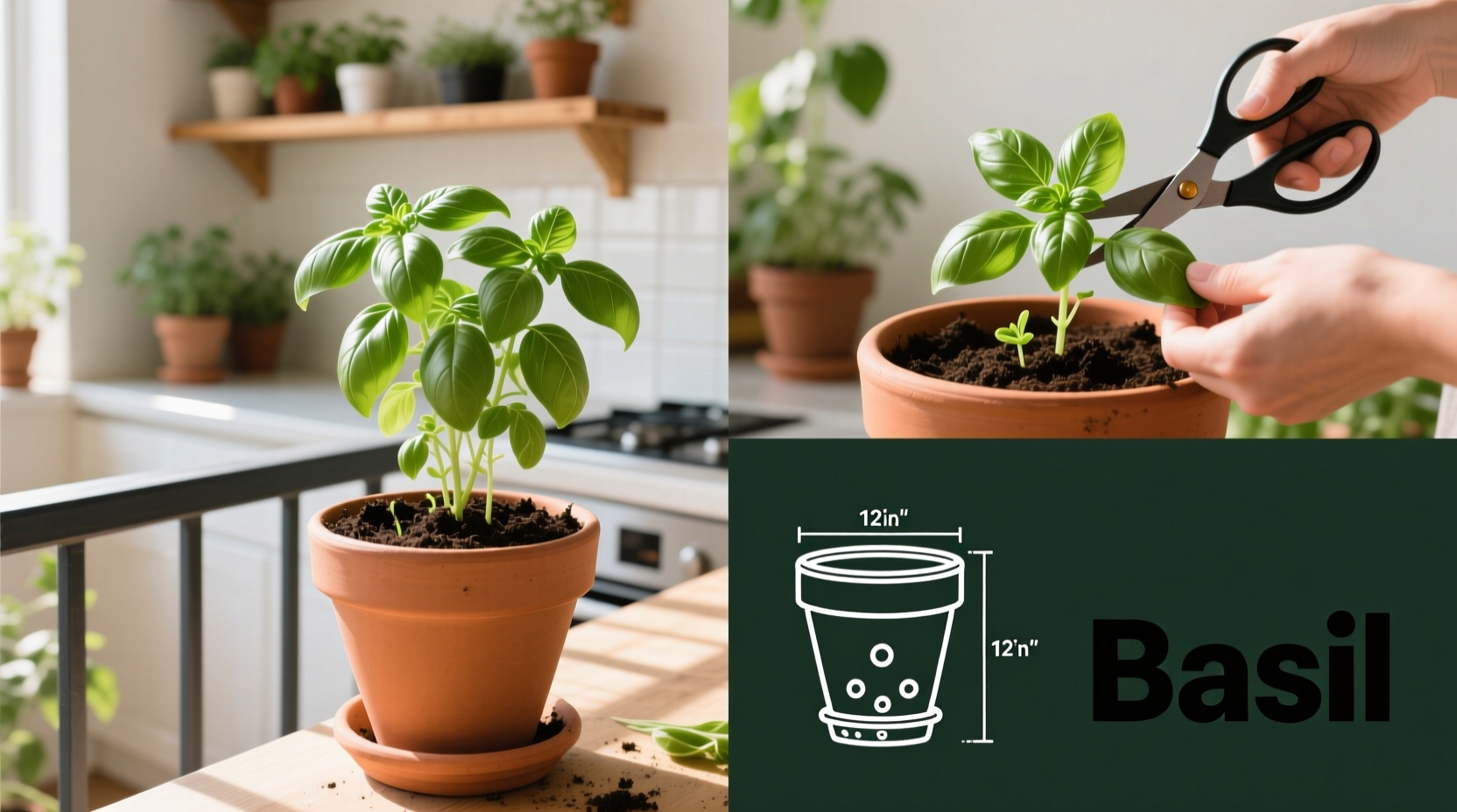 how to grow basil in containers