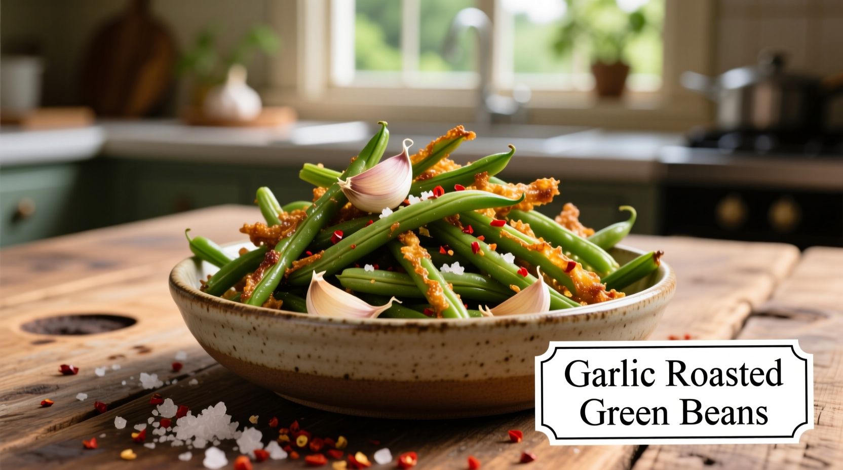 green beans roasted garlic