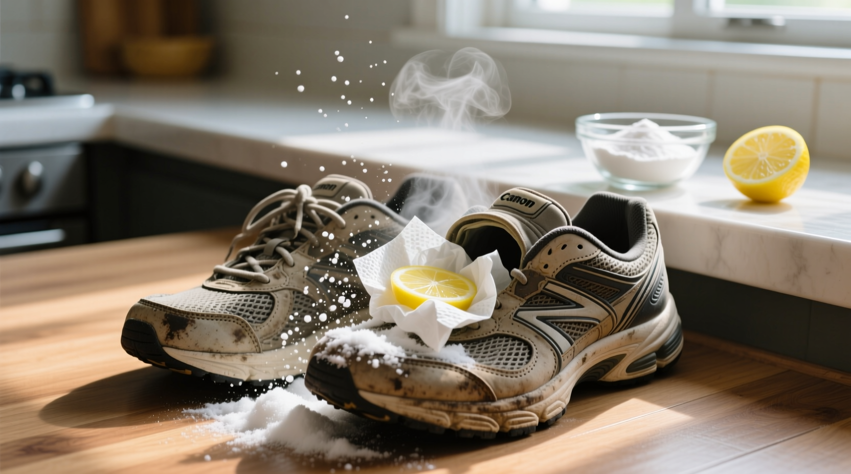 how to remove smell from shoes instantly