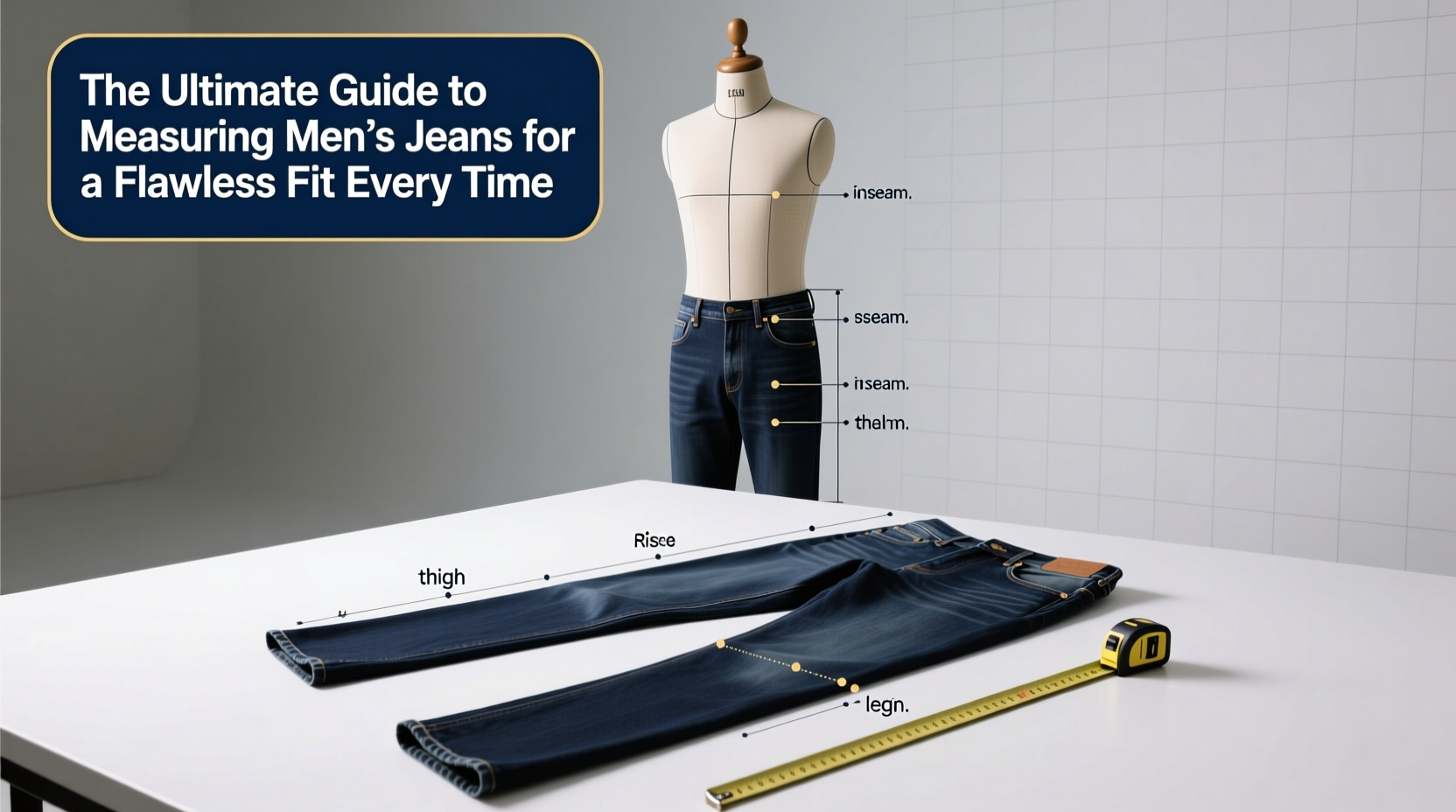 the ultimate guide to measuring mens jeans for a flawless fit every time