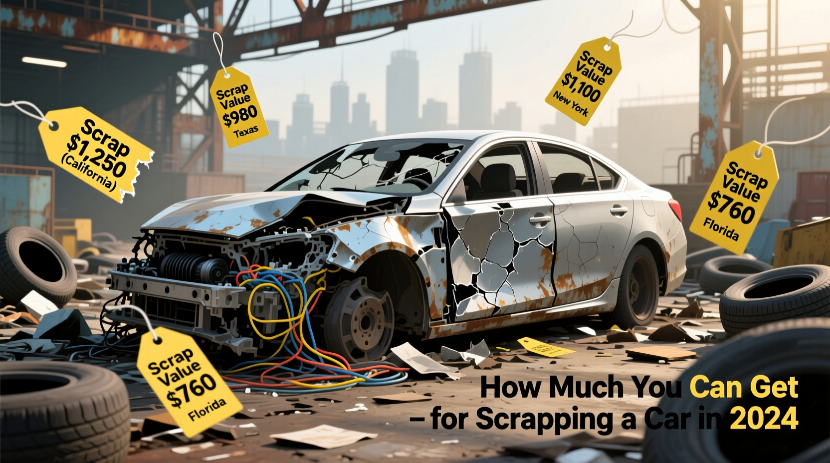 how much do you get for scrapping a car