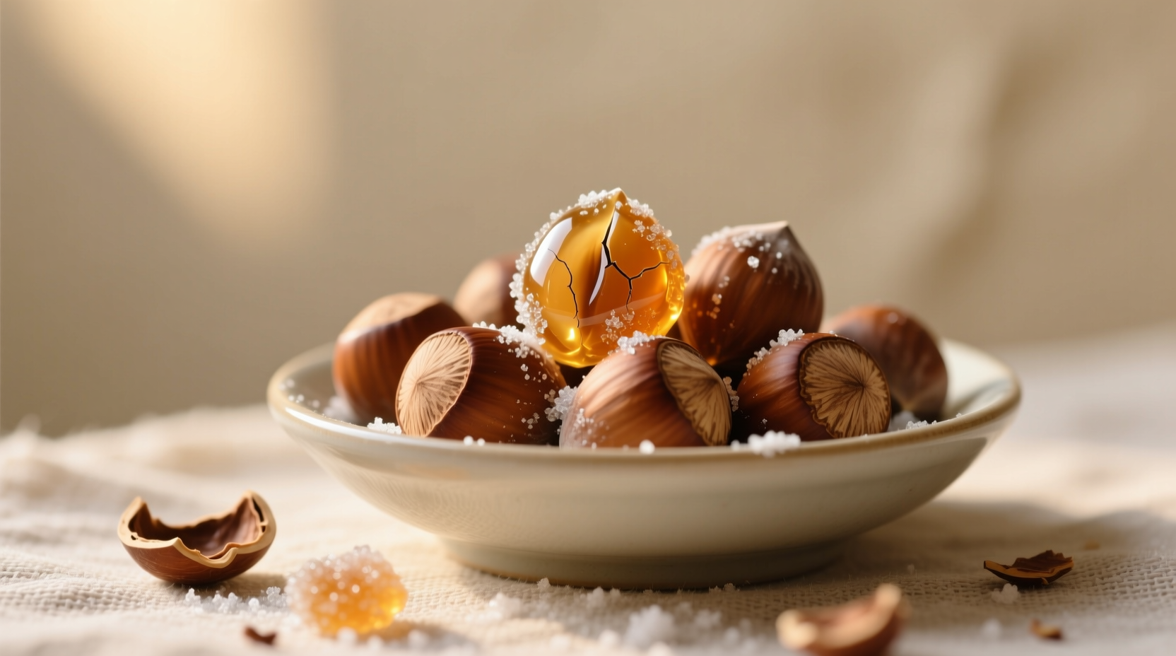 candied hazelnuts