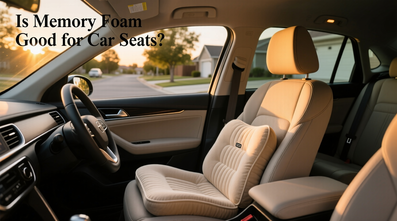 Memory Foam Seat Cushion for Car Guide