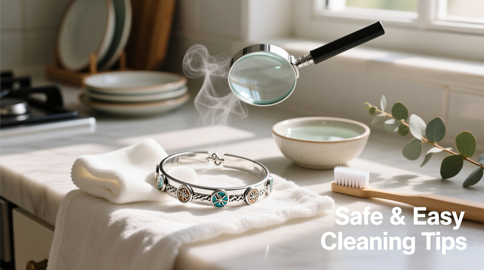 effective methods to clean pure silver bracelets with enamel charms safely and easily