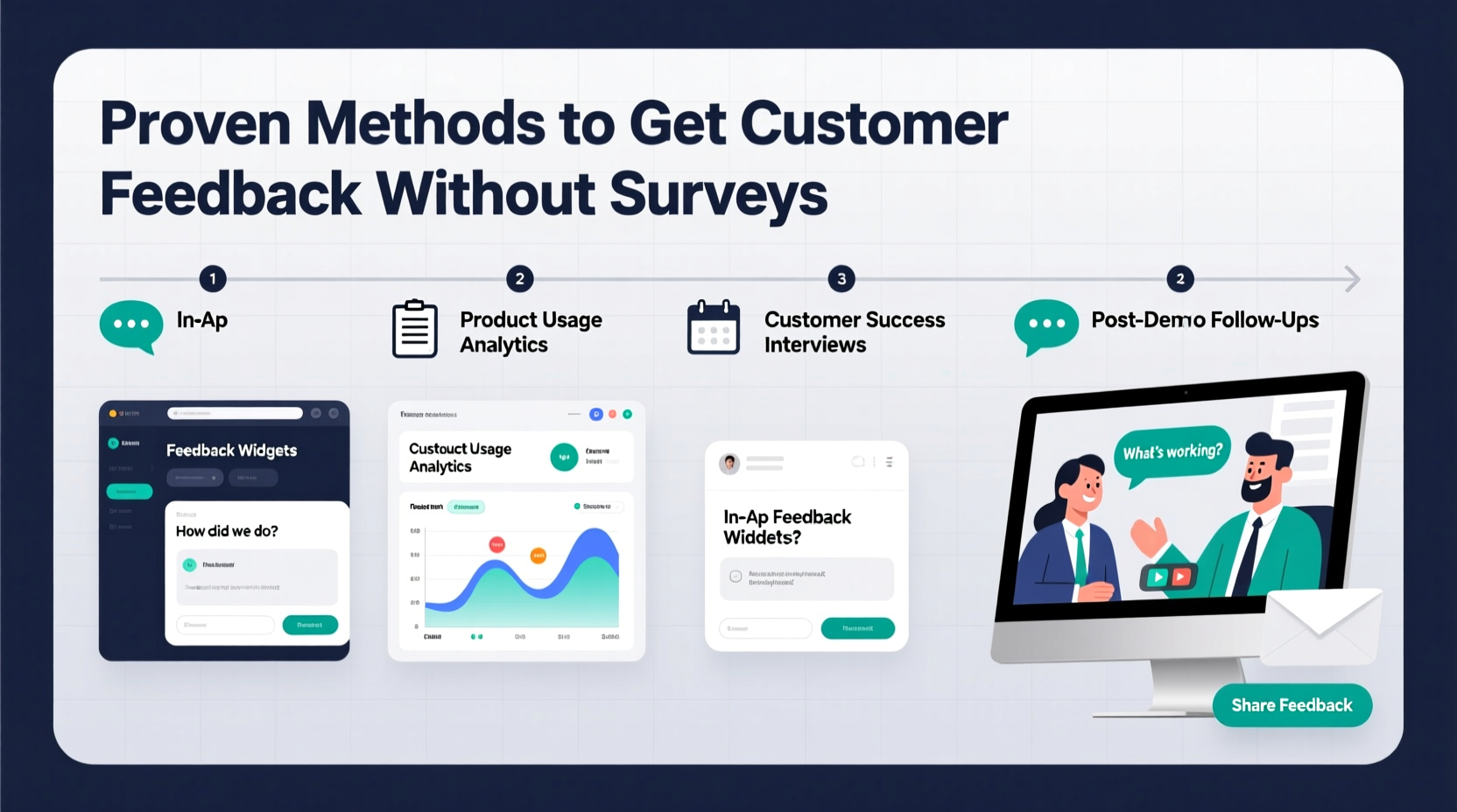 how to get customer feedback for b2b product without survey