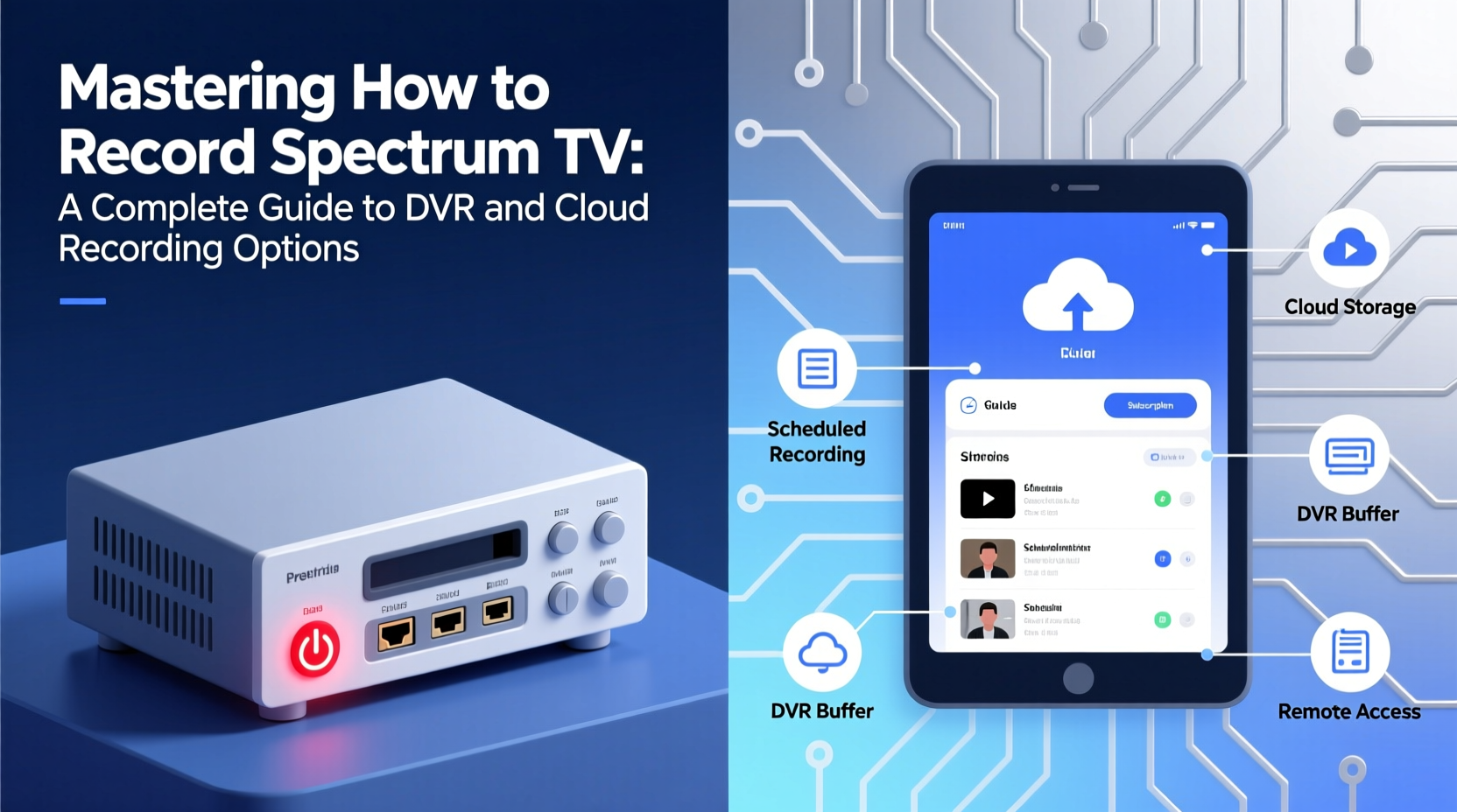 mastering how to record spectrum tv a complete guide to dvr and cloud recording options
