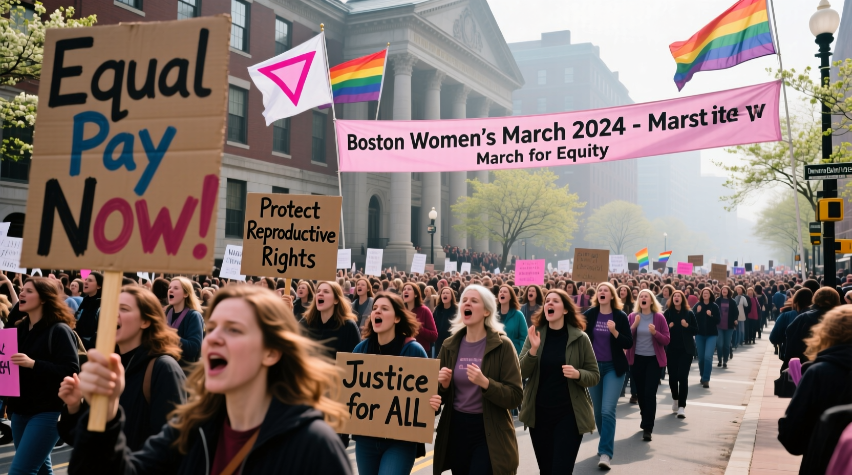 womens day march boston