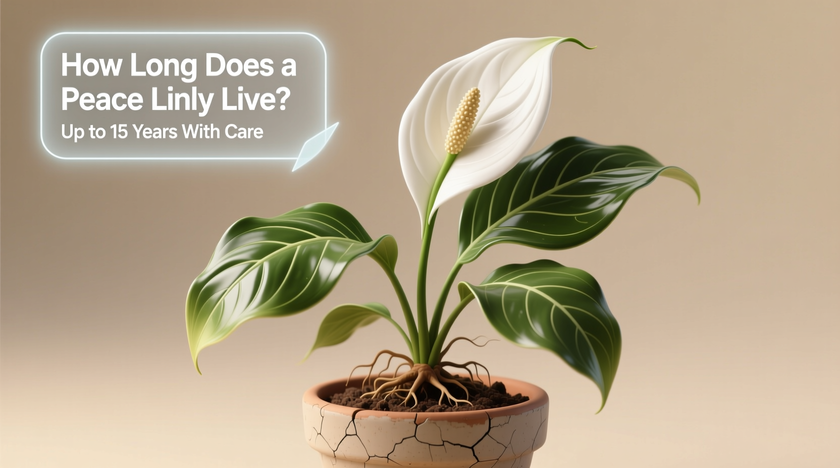 how long does a peace lily live