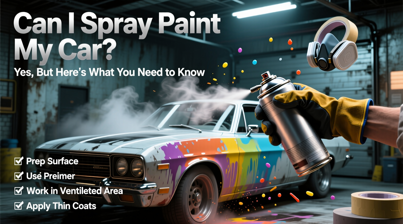 can i spray paint my car