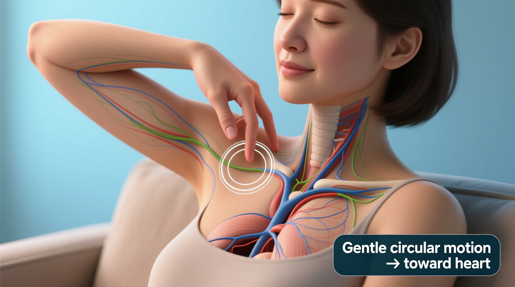 effective natural techniques to safely drain lymph nodes under the armpit at home