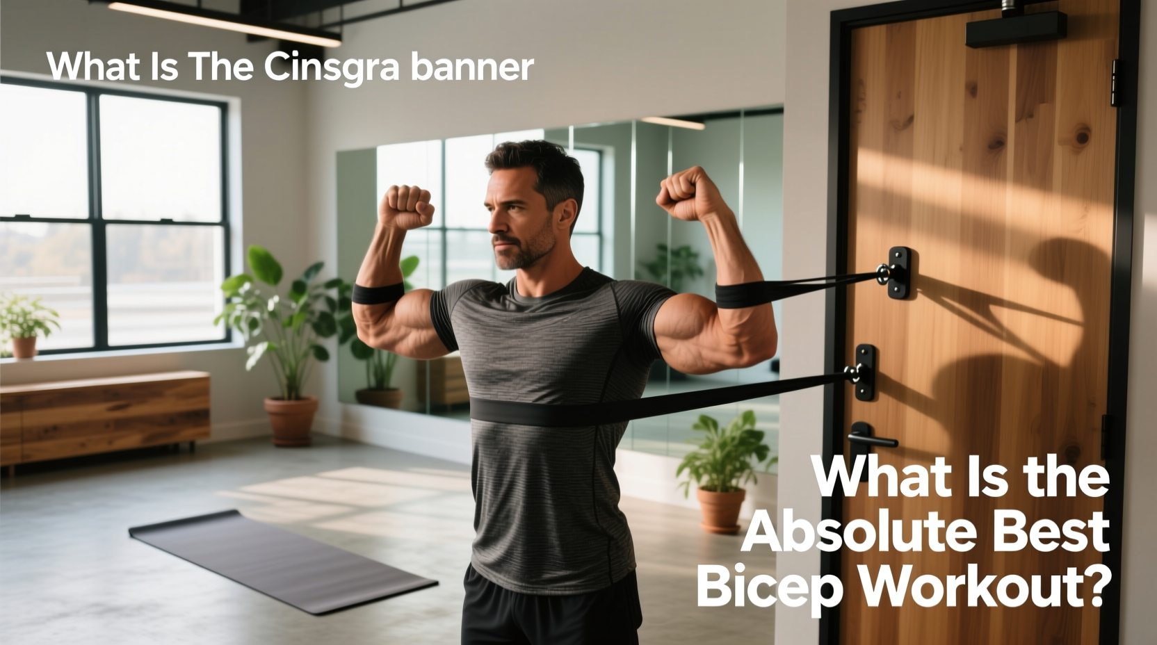 best bicep workout resistance band exercises